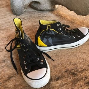 Batman converse all-star canvas high tops!